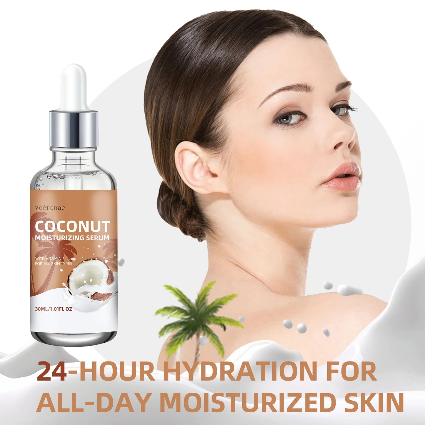veérenae Coconut Face Serum – Firming & Smoothing All Skin Types