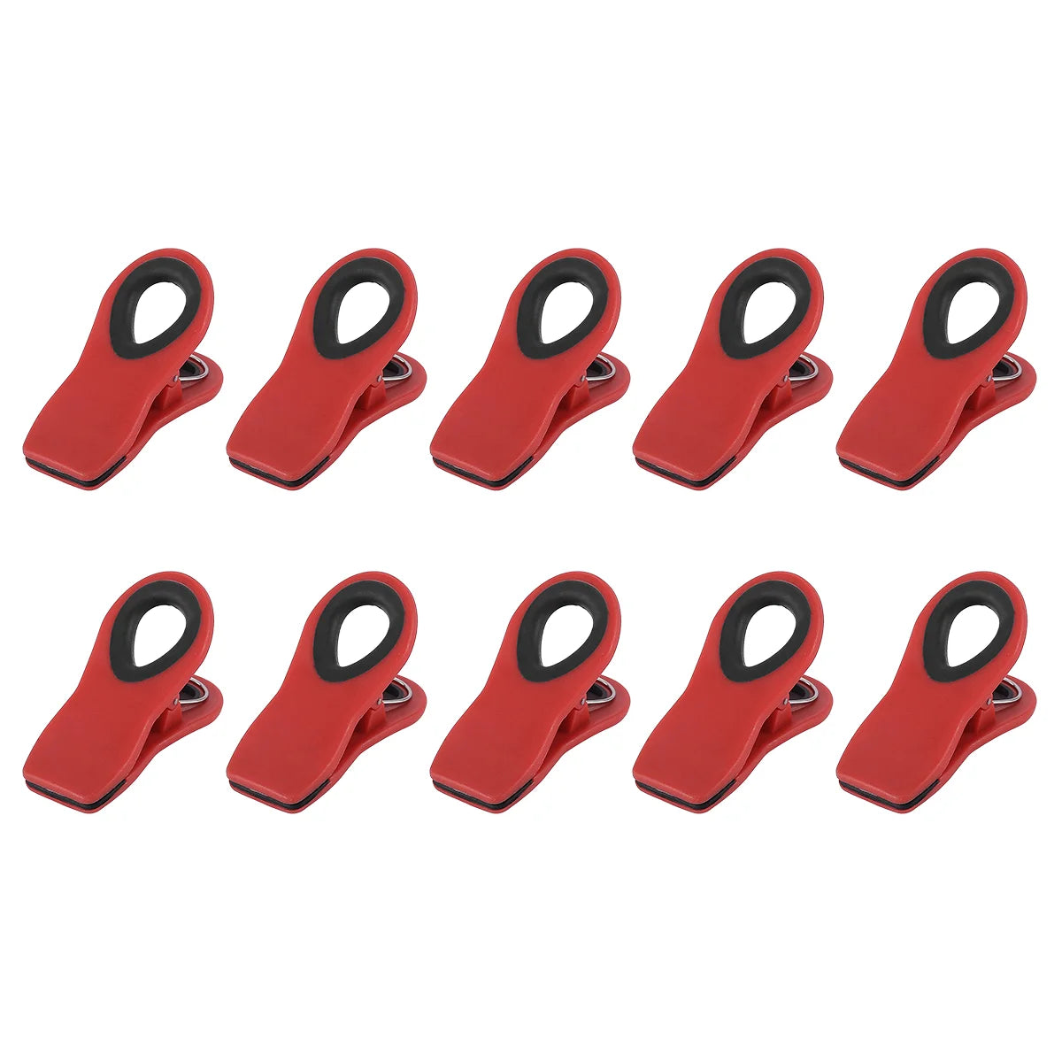 4/6/10 Pack Chip Clips, Magnetic Bag Clips with Air Tight Seal for Food Storage, Multicolor Peaceful Pleasures Health and Wellness 10pcs Red