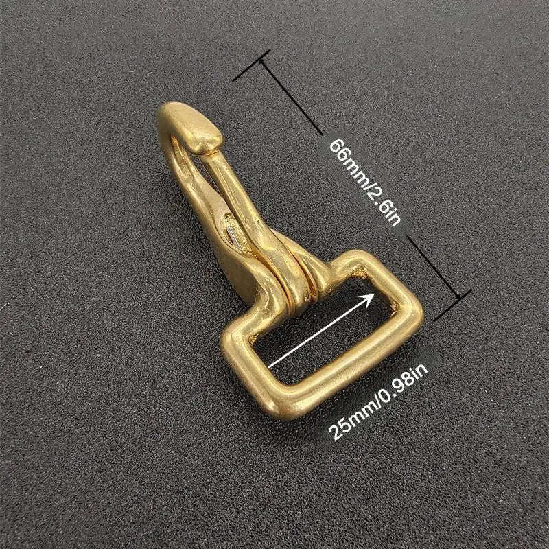 Solid Brass Snap Hook – Dog Leash & Bag Strap Buckle