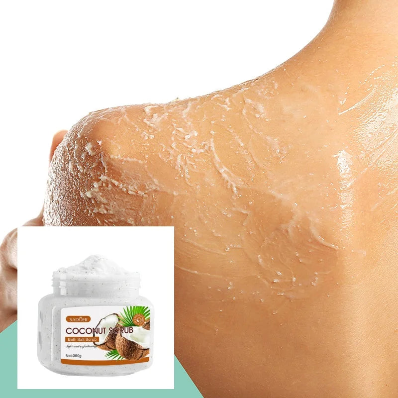 SADOER 350g Coconut Body Scrub – Walnut Shell & Glycerin