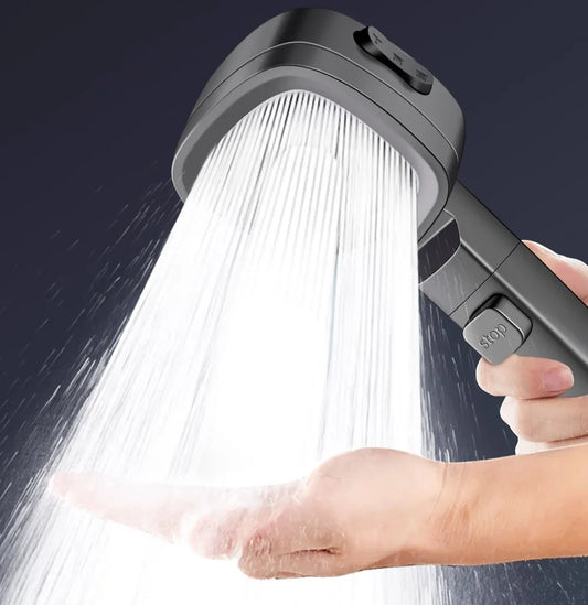 3-Mode High Pressure Water-Saving Handheld Shower Head Handheld Shower Head Oasis Select