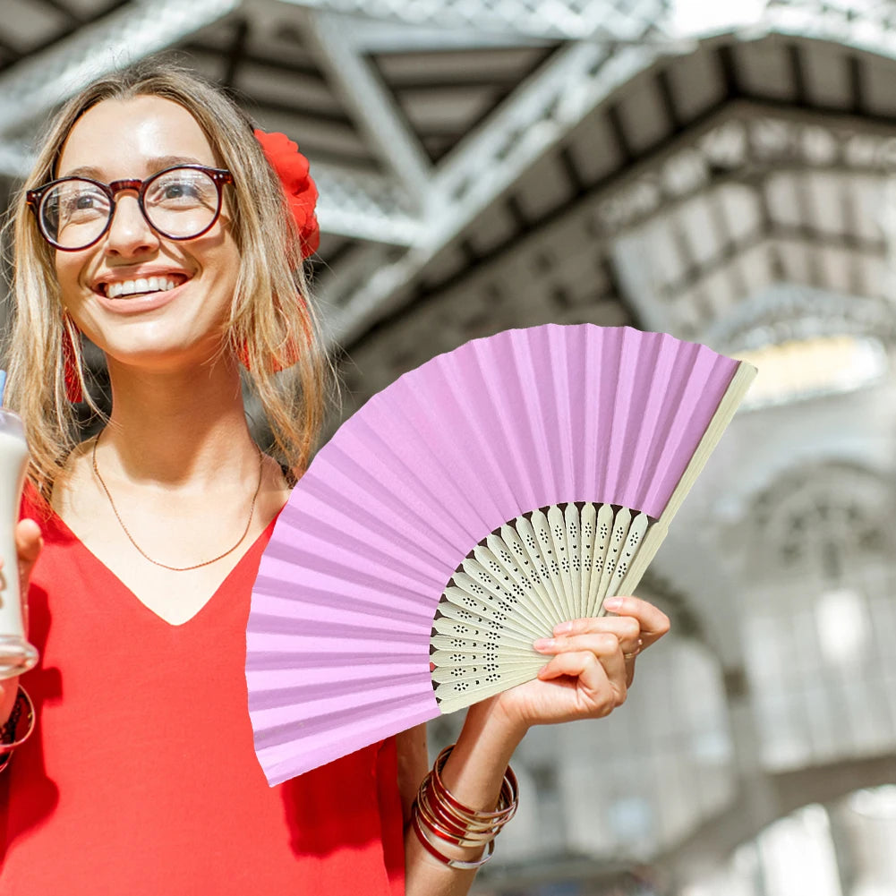 DIY Blank Bamboo Folding Fan for Painting & Weddings Peaceful Pleasures Health and Wellness