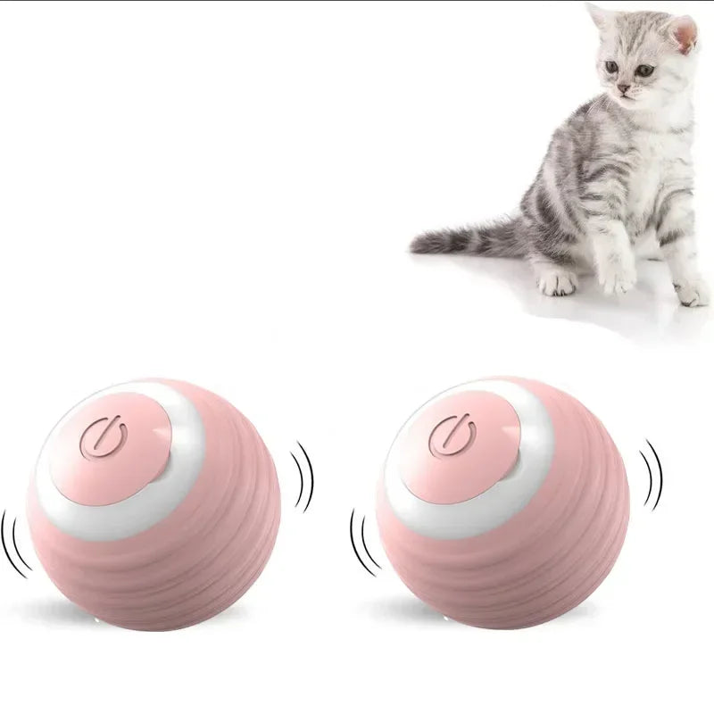 Electric Auto-Rolling Cat Ball Toy | USB Rechargeable Interactive