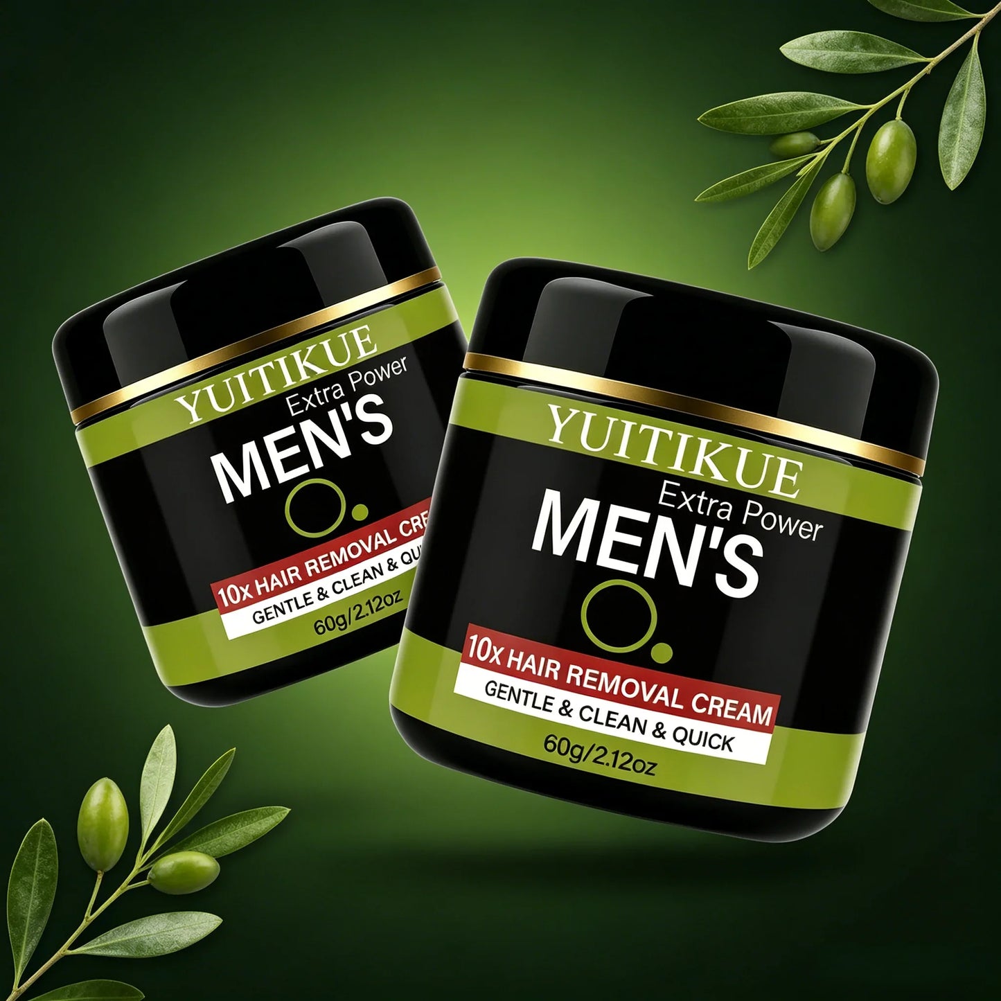 YUITIKUE Men's Hair Removal Cream – Gentle, All Skin Types