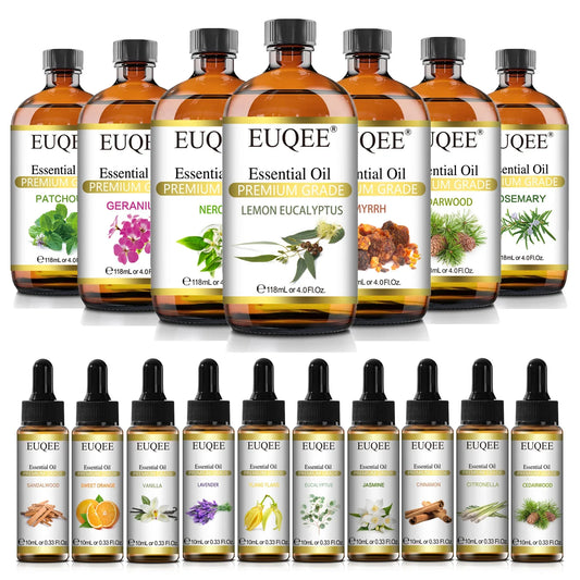 EUQEE Aromatherapy Essential Oils – Lavender, Eucalyptus & More Aromatherapy Essential Oil Oasis Select