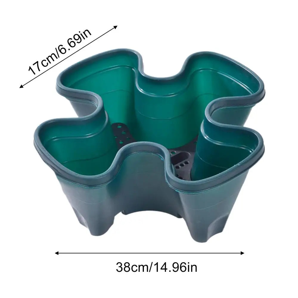 Stackable Vertical Strawberry Planter | Indoor & Outdoor Garden Pot