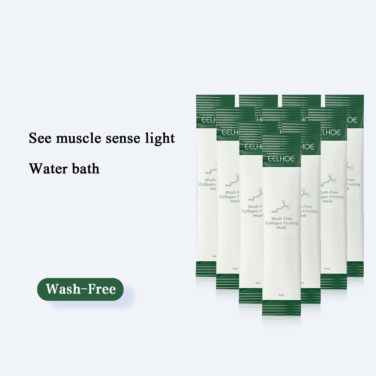 EELHOE Korean Collagen Firming Wash-Free Mask Protein Portable Anti-Aging Hydrating Frozen Face Sleeping Mask for Women and Men Peaceful Pleasures Health and Wellness