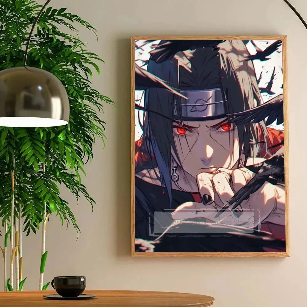 1pc Cool Anime I-Itachi U-Uchiha Anime Poster Paper Print Home Bedroom Entrance Bar Cafe Art Painting Decoration Peaceful Pleasures Health and Wellness K3-131-4 55x75cm