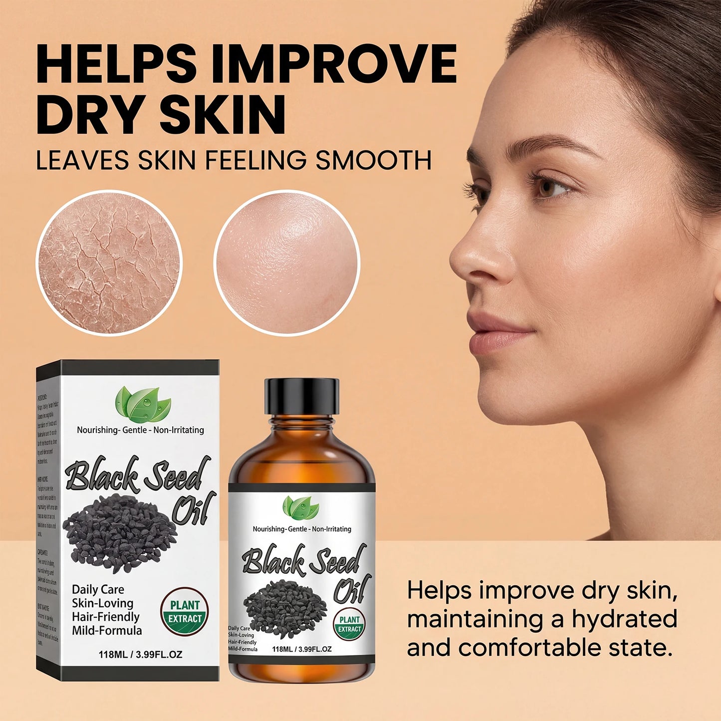 Organic Black Seed Oil – Hair, Face & Body Moisturizing Oil