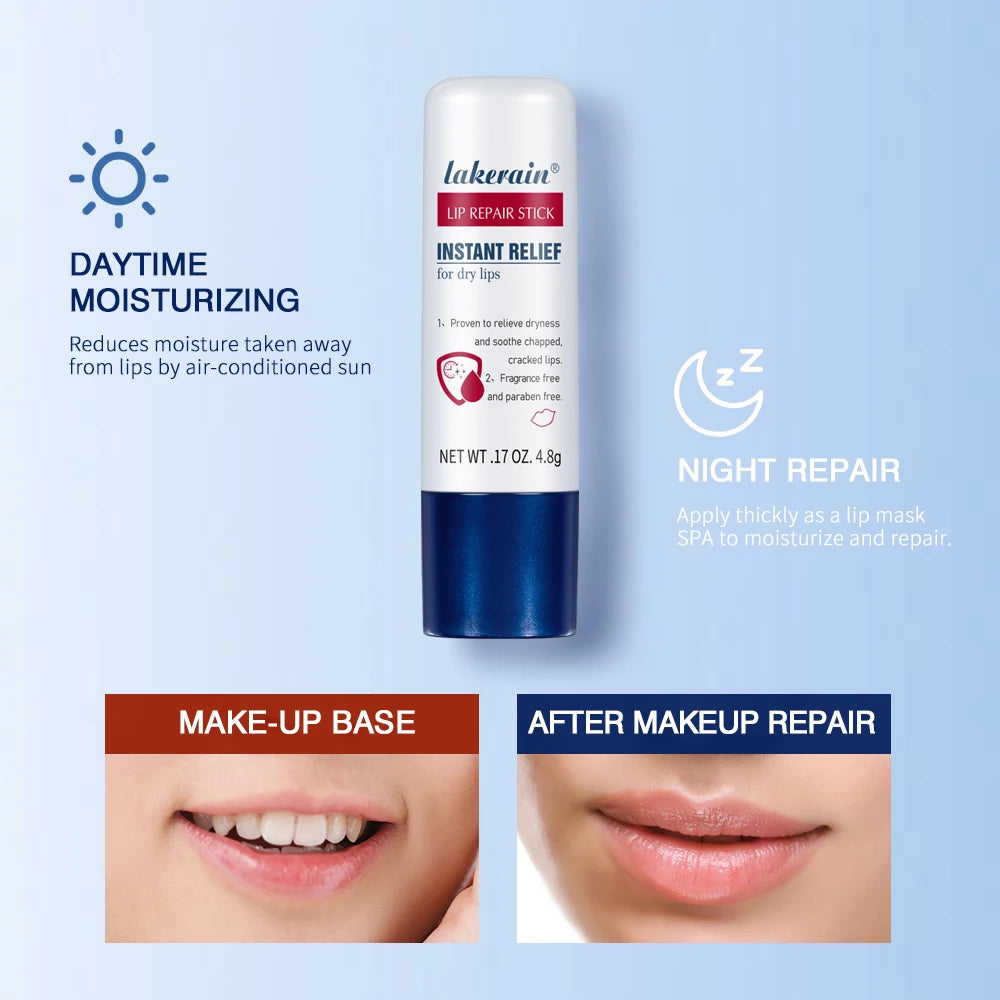 2pcs/Lot Moisturizing Lip Repair Stick Instant Relief For Dry Lips Lip Balm Paraben Free Lip Care Product Lipstick Base Cream Peaceful Pleasures Health and Wellness