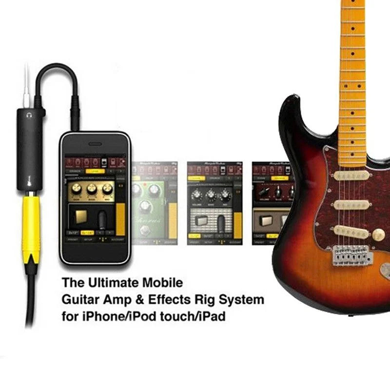 Guitar Interface I-rig Converter Replacement Phone Audio Tuner Line