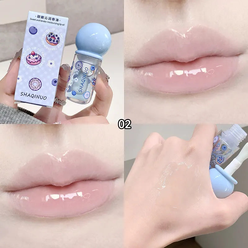 Fruit-Flavored Lip Oil – Moisturizing, Glossy & Plumping Balm