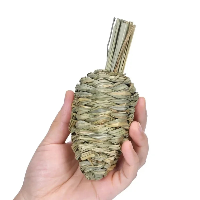 Natural Grass Chew Toy for Rabbits, Guinea Pigs & Hamsters
