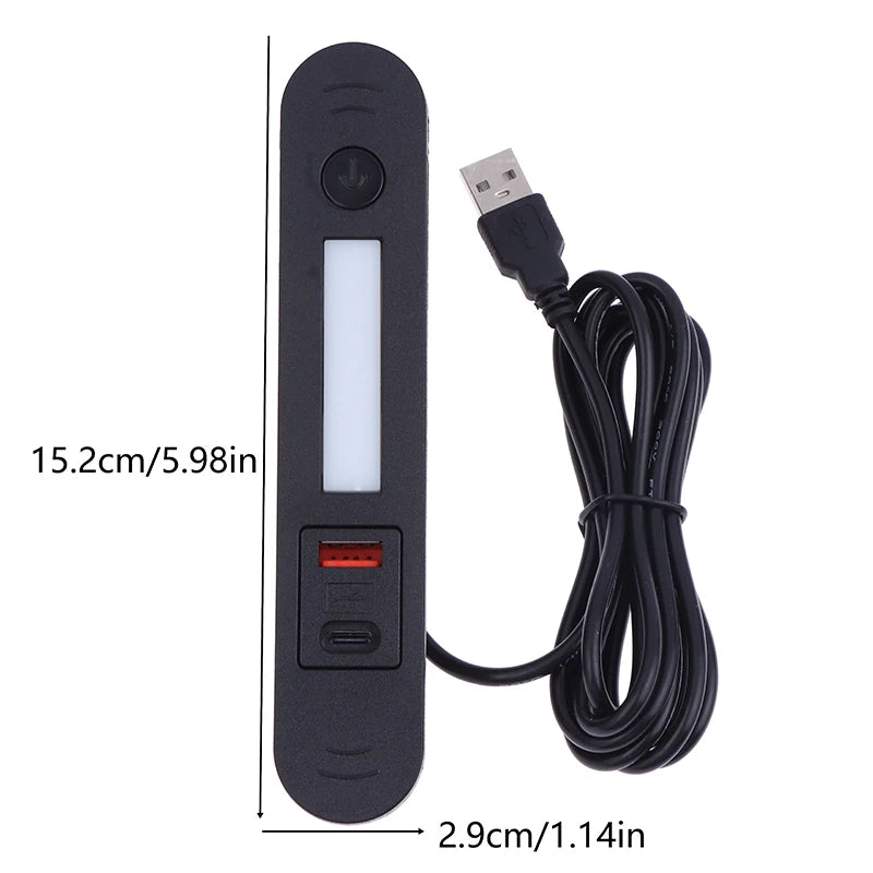 USB And Type-C Charging Socket With Led Light Multi-function Embedded Night Light Socket Hidden For Bedside Table Sofa Furniture Peaceful Pleasures Health and Wellness