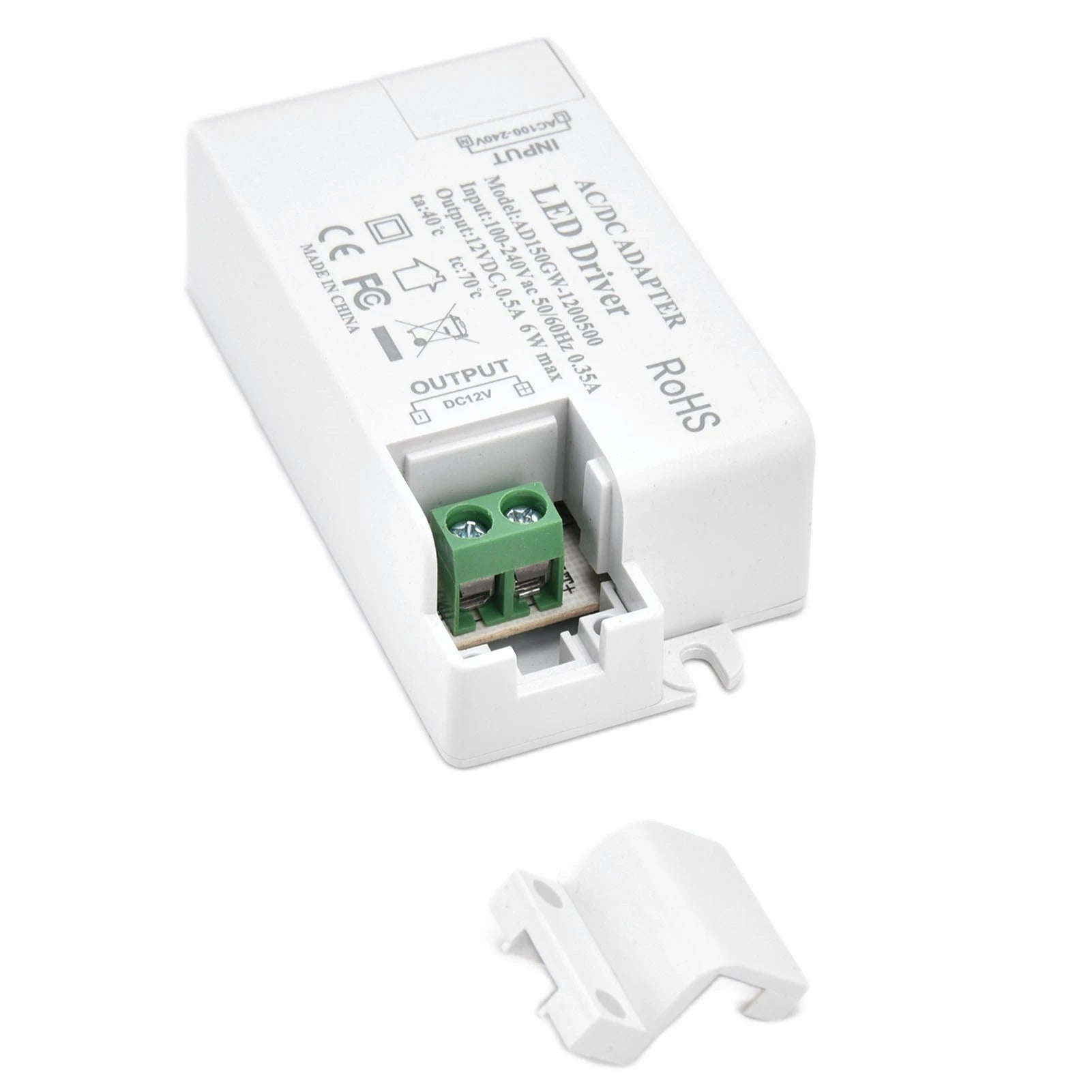 LED LED Power Driver Waterproof Input AC100‑240V 0.35A Portable Output DC12V 0.5A 6W for Home for Bathroom Peaceful Pleasures Health and Wellness