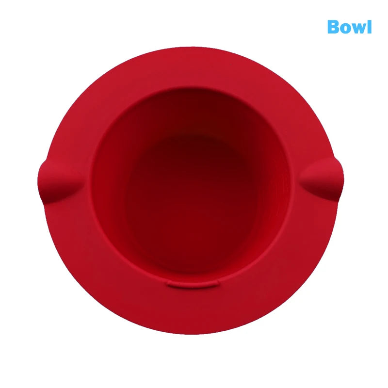Silicone Hair Removal Wax Bowls for Easy Waxing Peaceful Pleasures Health and Wellness Bowl Red