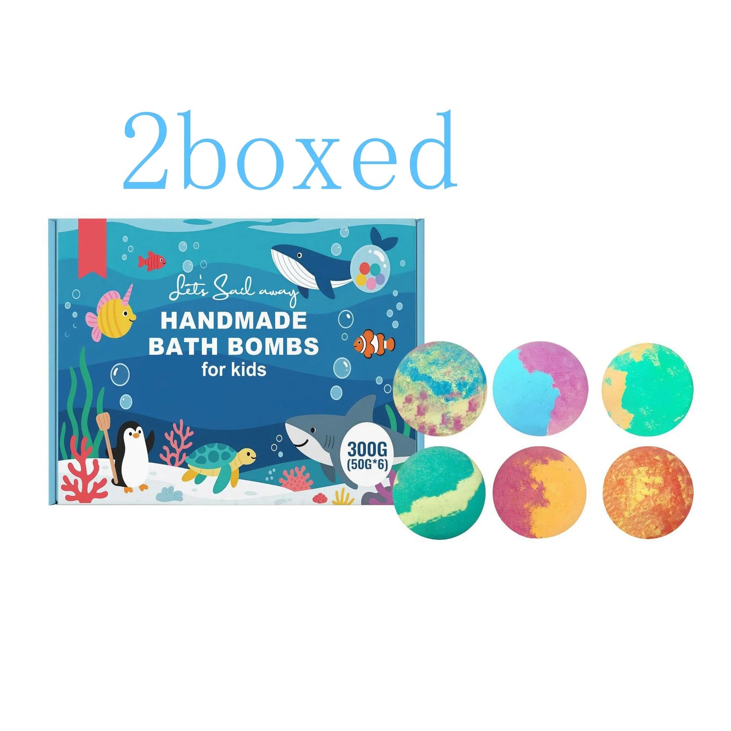 Ocean Theme Toy Bath Bomb Set – Gentle Moisturizing Kids Bath