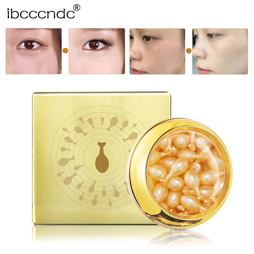 Retinol Capsule Face Serum – Vitamin E & Hyaluronic Acid, 30ct