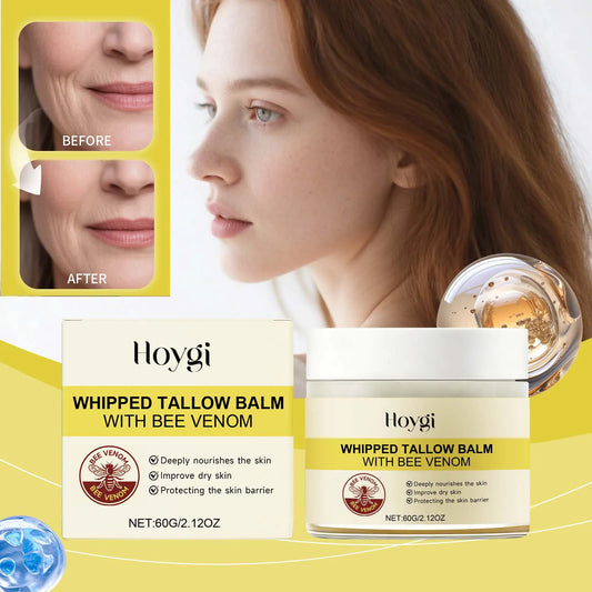 Whipped Tallow & Bee Venom Face Cream – Firming Moisturizer Peaceful Pleasures Health and Wellness