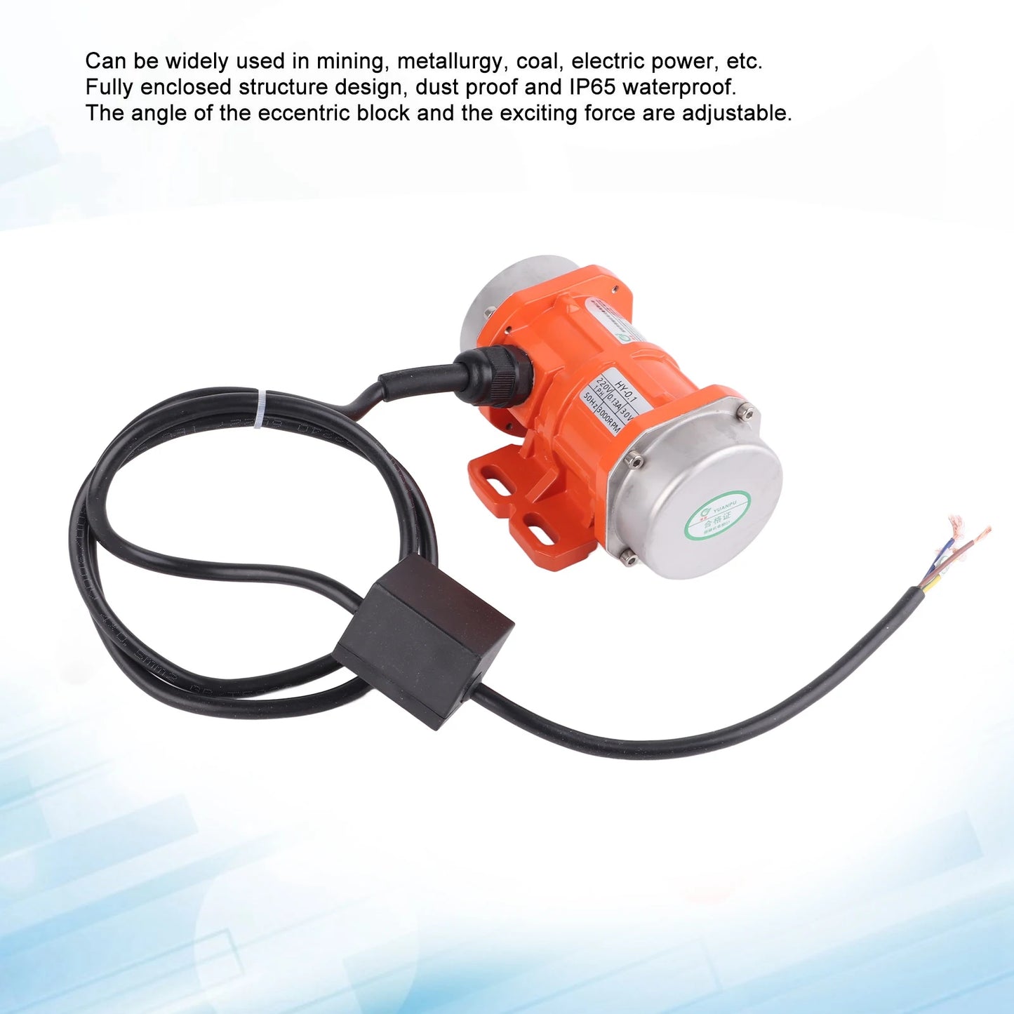Vibration Motor Single Phase IP66 Waterproof Asynchronous Aliminium