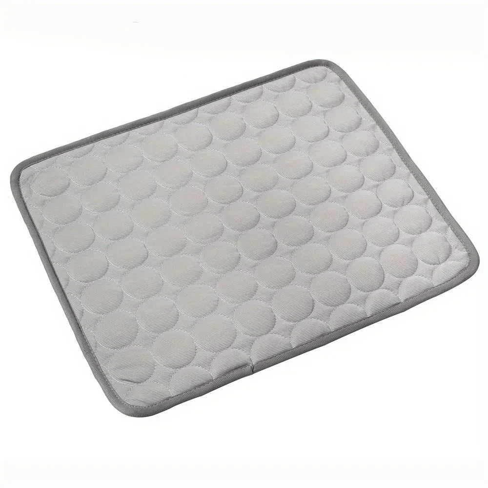 Summer Pet Cooling Mat – Ice Silk Dog & Cat Cushion Bed