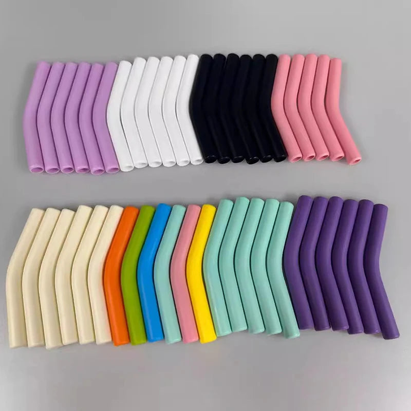 6-Pack Silicone Straw Tip Covers for 9mm Reusable Straws Straw Tip Covers Peaceful Pleasures Health and Wellness