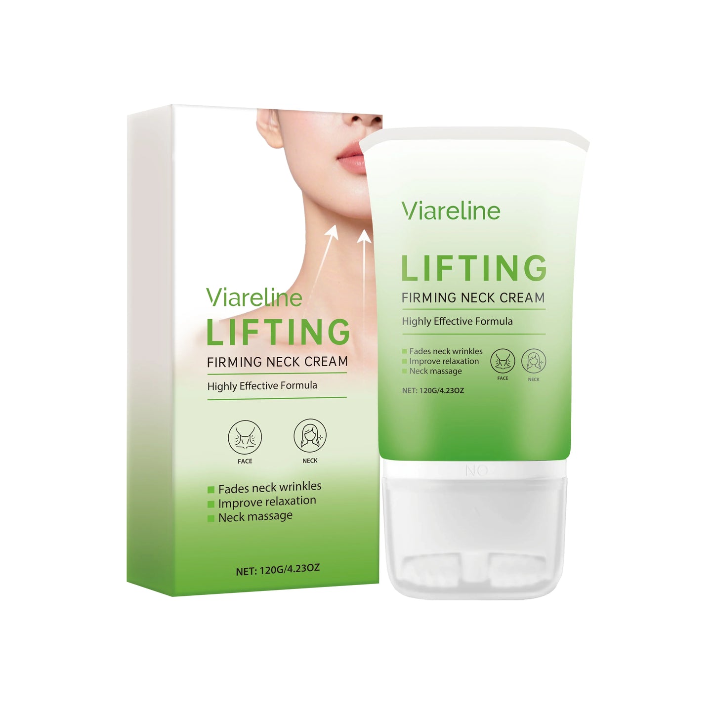 VIARELINE Roll-On Neck Firming Cream – Hydrate & Smooth