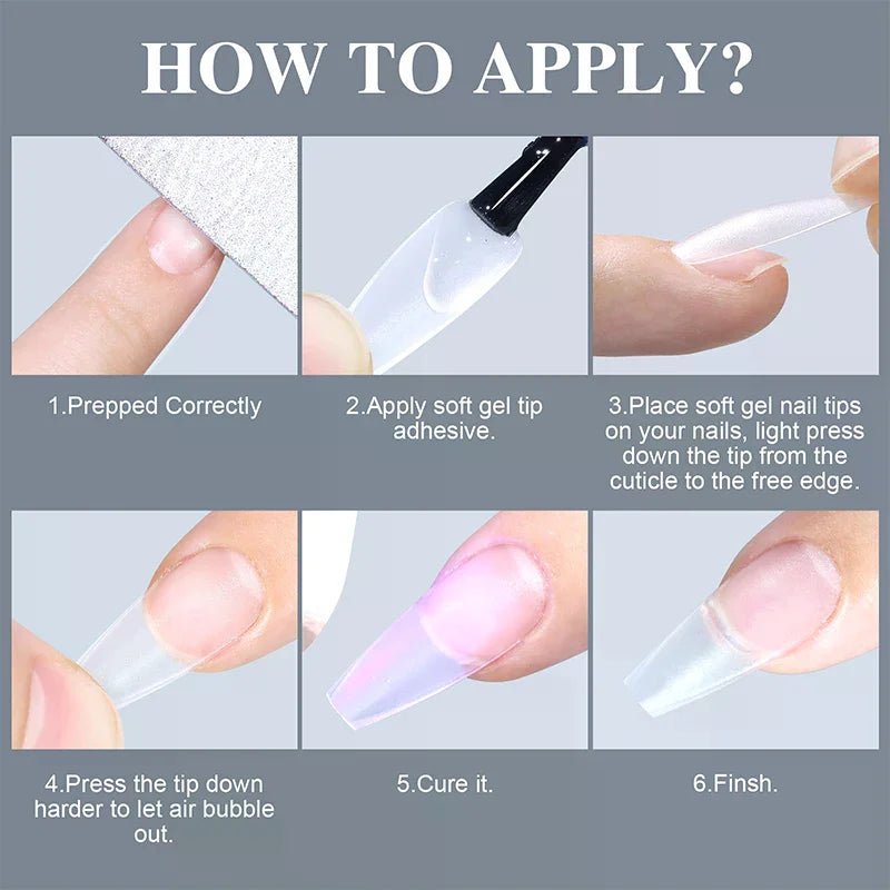 150pcs Short Matte Full Cover False Nails Coffin Square Almond Press on Soft Gel Nail Tips Manicure Extension Tools Peaceful Pleasures Health and Wellness