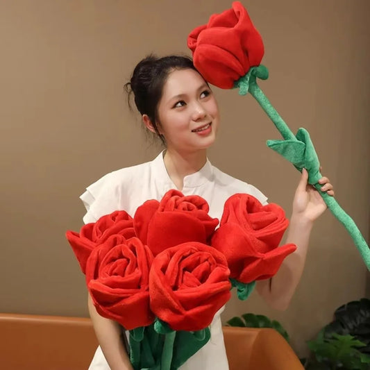 85cm Large Artificial Roses | Realistic Fabric Flower Bouquet Artificial Flower Oasis Select