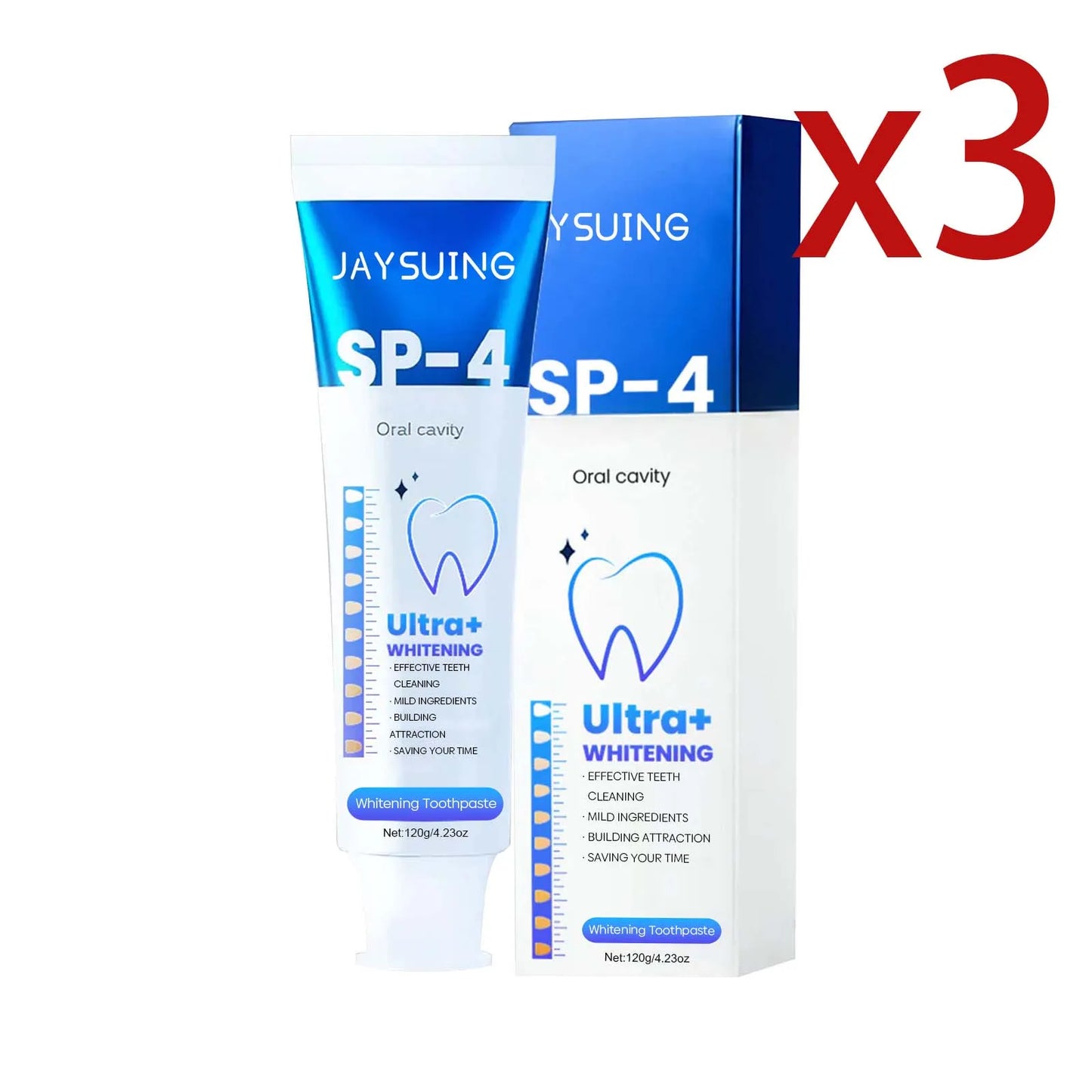 Xylitol Cleaning Toothpaste for Dental Care and Fresh Breath Peaceful Pleasures Health and Wellness 3x120g