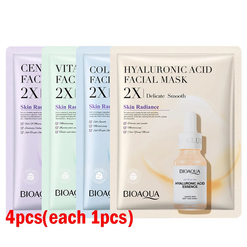 BIOAQUA Centella Collagen Sheet Face Mask | Hyaluronic Acid