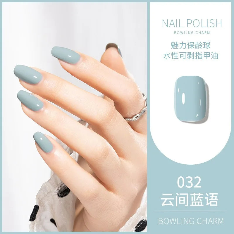 40 Colors Water-Based Nail Polish | Quick Dry No-Lamp Tearable