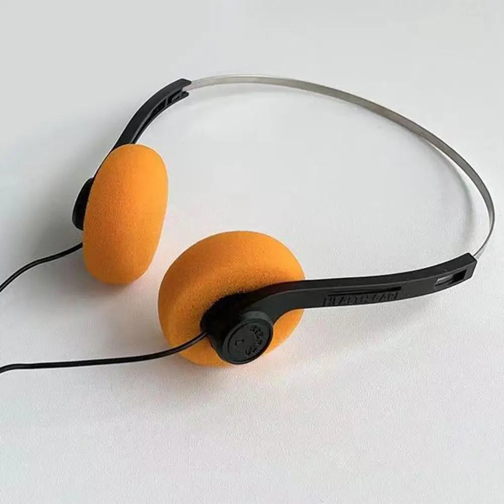 Retro Wired Headphones – 3.5mm Mini Fashion Earphones for Music & Photo Props Peaceful Pleasures Health and Wellness