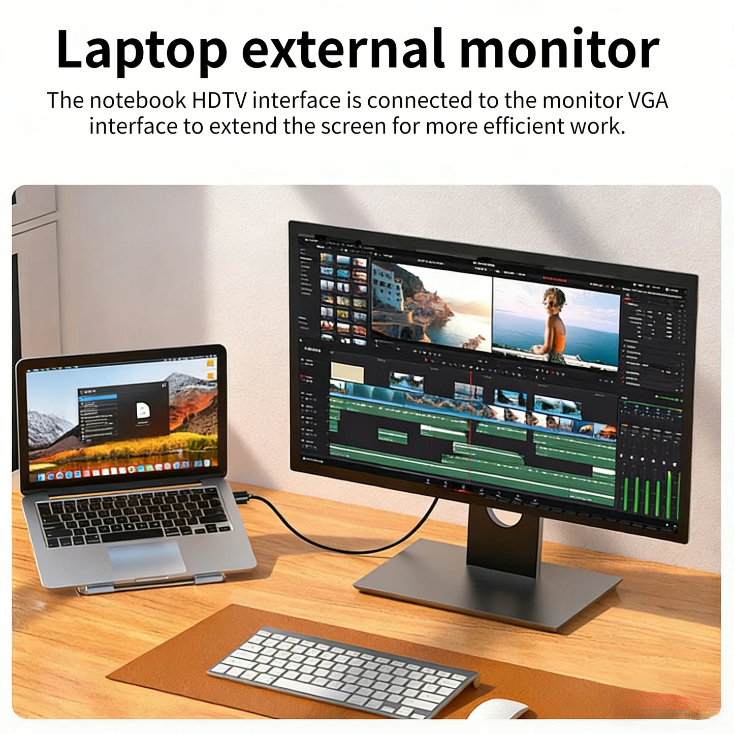 1080P HDMI Male to VGA Male Converter HDMI Input To VGA Output Cable for PC Laptop Monitor Projector PS4 PS5 Xbox Switch TV Box Peaceful Pleasures Health and Wellness