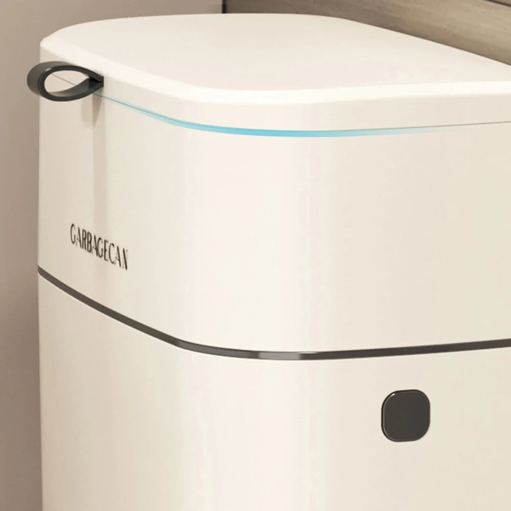 Wall Mounted Trash Bin for Kitchen, No Drill Adhesive, 8L Large Capacity, Narrow Space Design with Lid, Modern Home Peaceful Pleasures Health and Wellness