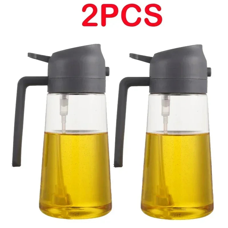 500ml Oil Spray Bottle for Kitchen, Air Fryer, BBQ & Camping