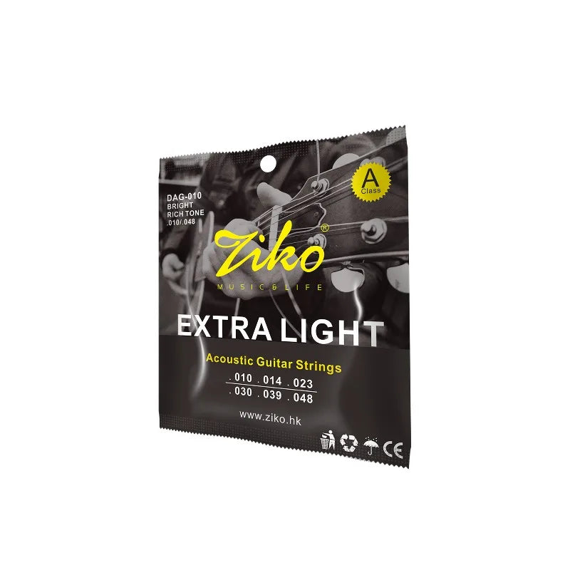 Ziko Leo Guitar Strings DAG Series 010-011 Popular Beginners Acoustic
