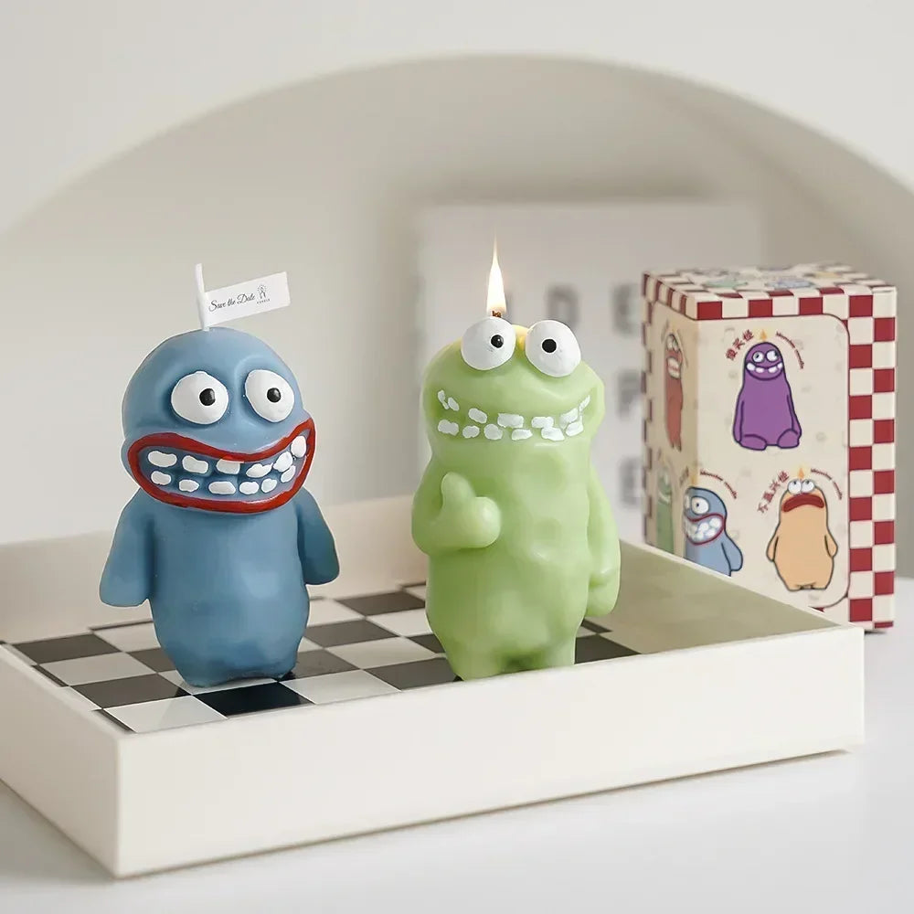 Earthlings Monster Candles Fun Creative Birthday Gifts Handmade Aromatherapy Candles Peaceful Pleasures Health and Wellness