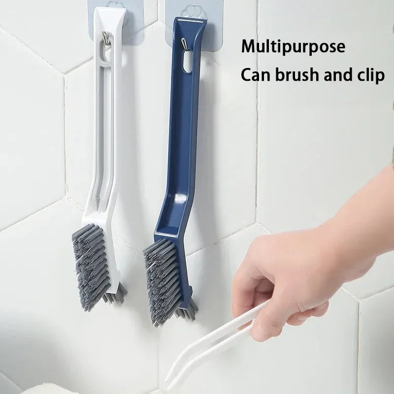 Effective Cleaning Brush for Corners and Gaps - 2-in-1 Multipurpose Bathroom and Floor Tiles Cleaning Brush Peaceful Pleasures Health and Wellness