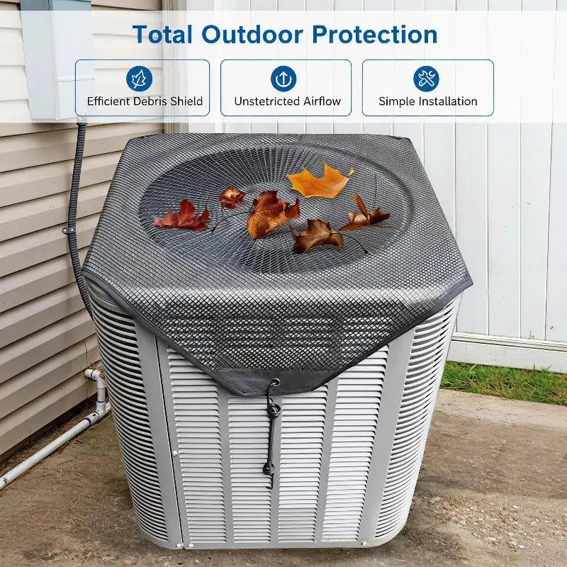Outdoor AC Unit Top Cover | Mesh, Weatherproof & Adjustable