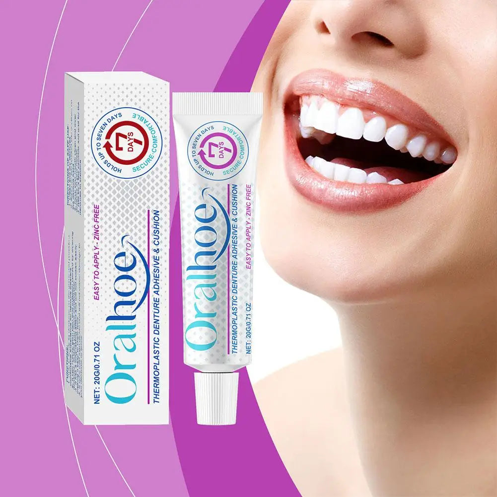 Reusable Thermoplastic Denture Adhesive Silicone Fix Gel 20g