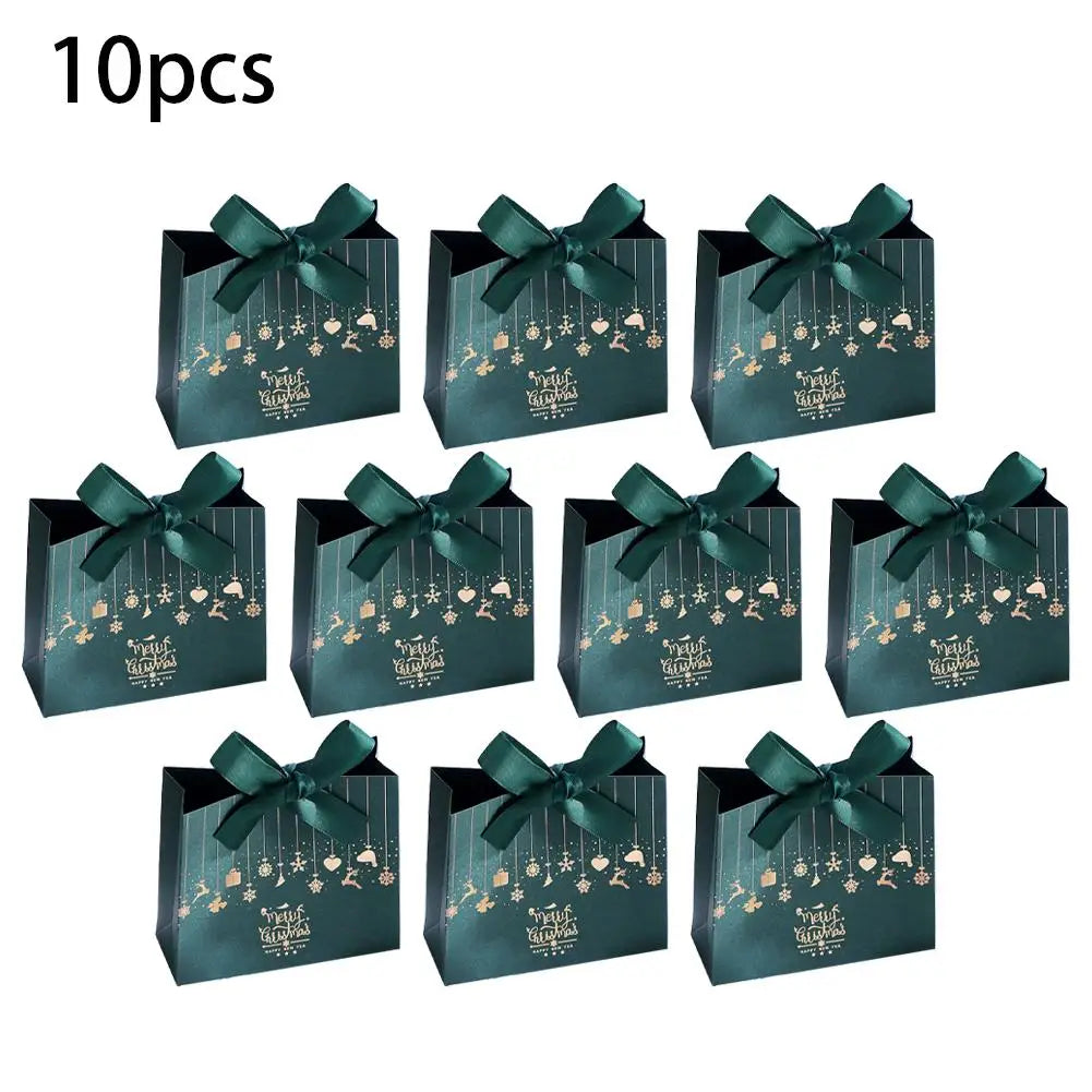 10-Piece Christmas Gift Box Set – Santa Reindeer Candy Boxes