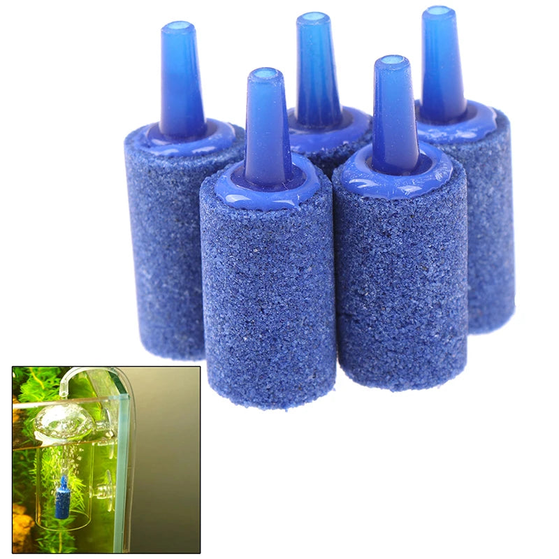10-Pack Cylinder Aquarium Air Stones | Fish Tank Oxygen Diffuser