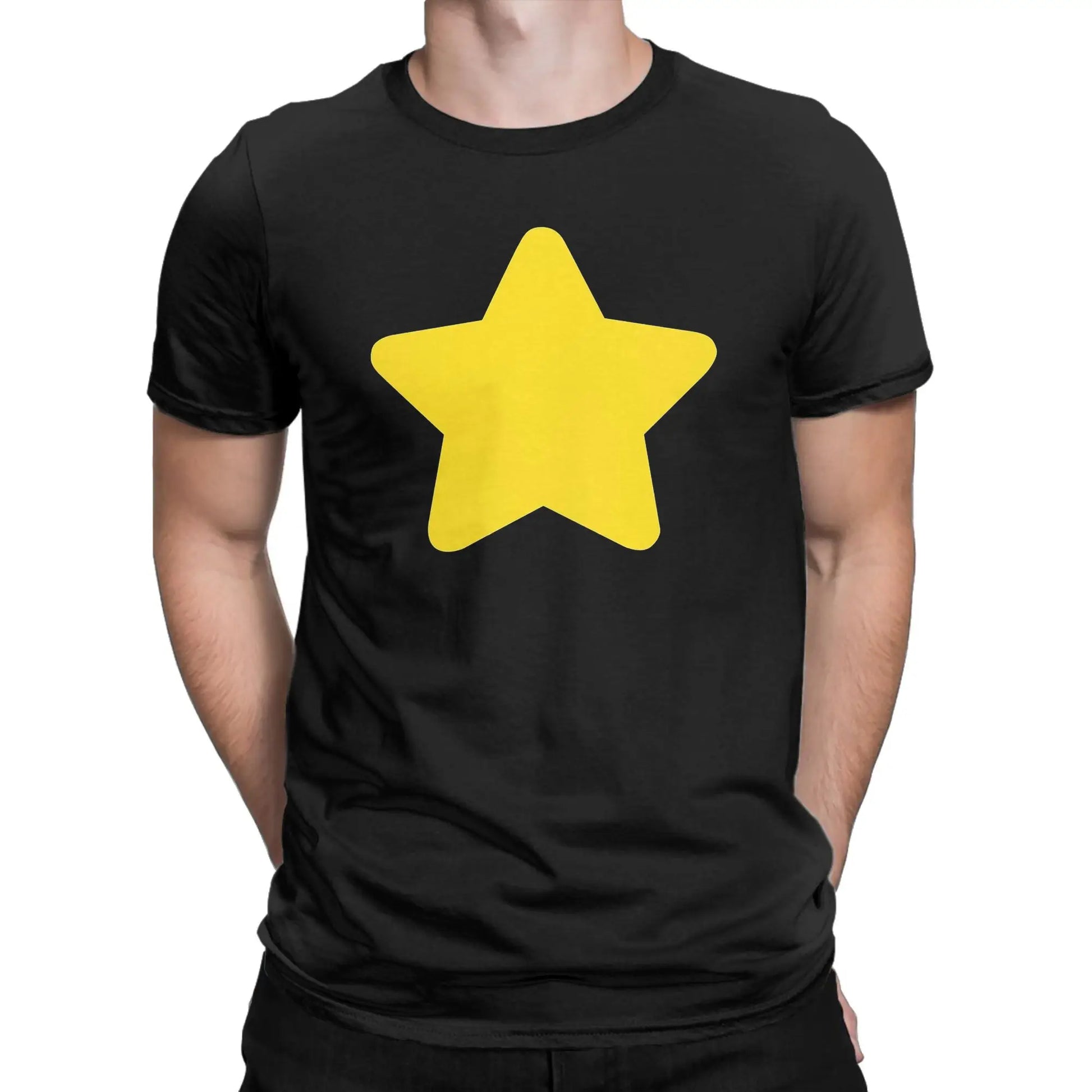 Casual Stevens Universes T-Shirt Men Round Collar Pure Cotton T Shirt Star Short Sleeve Tee Shirt Printed Tops Peaceful Pleasures Health and Wellness