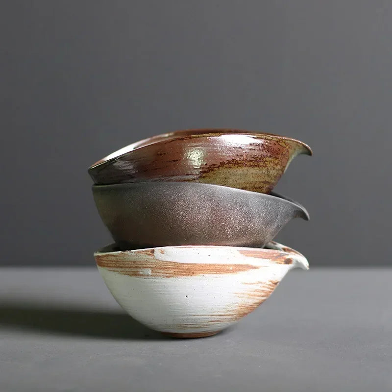 Rough Pottery Matcha Tea Bowl Tea Set Accessories Japanese Etiquette Matcha Mixed Bowl Kitchen Tools Tea Set Accessories Peaceful Pleasures Health and Wellness