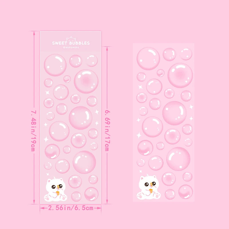 Korean Stickers Wholesale Transparent Bubble Ins Cute Hand Account
