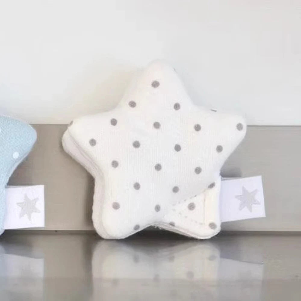 Korean Style Star Earphone Storage Data Cable Wired Earphone Organizer Cute Polka Dot Storage Organizer Office Travel Daily Use Peaceful Pleasures Health and Wellness WHITE