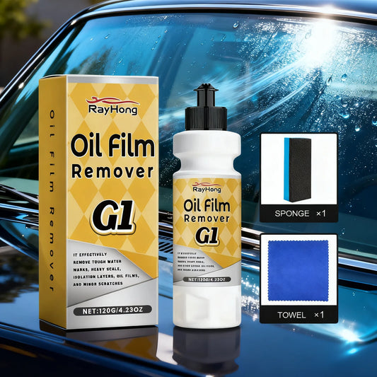 RayHong Windshield Oil Film Remover Kit | Rain Repellent Car Glass Cleaner Kit Peaceful Pleasures Health and Wellness