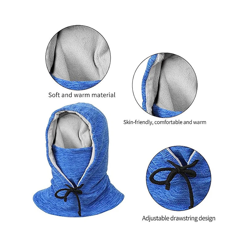 1 Piece Thick Wool Balaclava, Winter Windproof Fleece Face Mask for Cold Weather, Ski, Outdoor Sports Neck Warmer for Men Women Peaceful Pleasures Health and Wellness