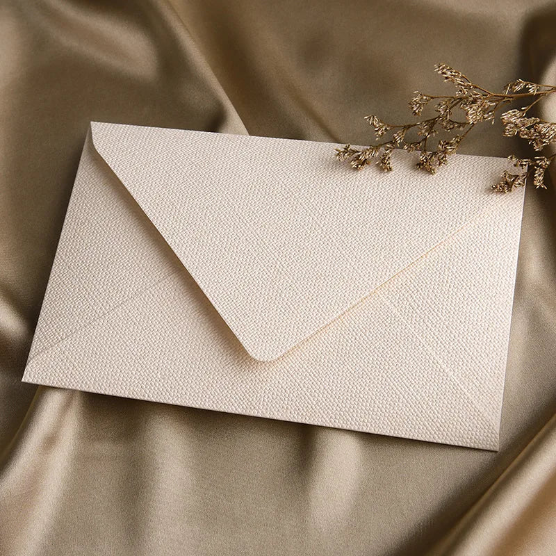 Linen Brown Paper Envelope Retro Suitable Christmas Valentine's Day